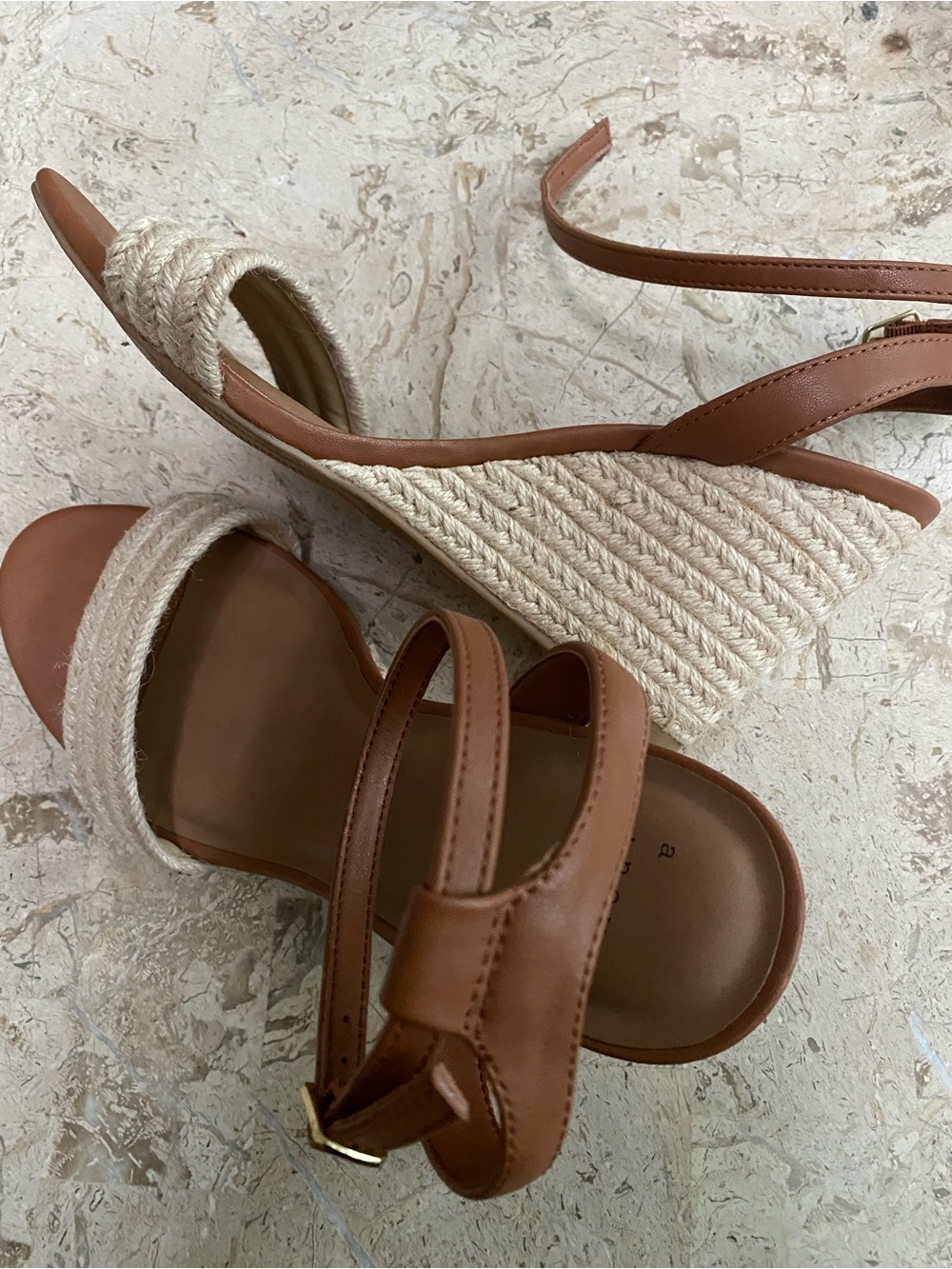 Elegant Wedge Open Toe Sandal Tish A New Day Size 9 New